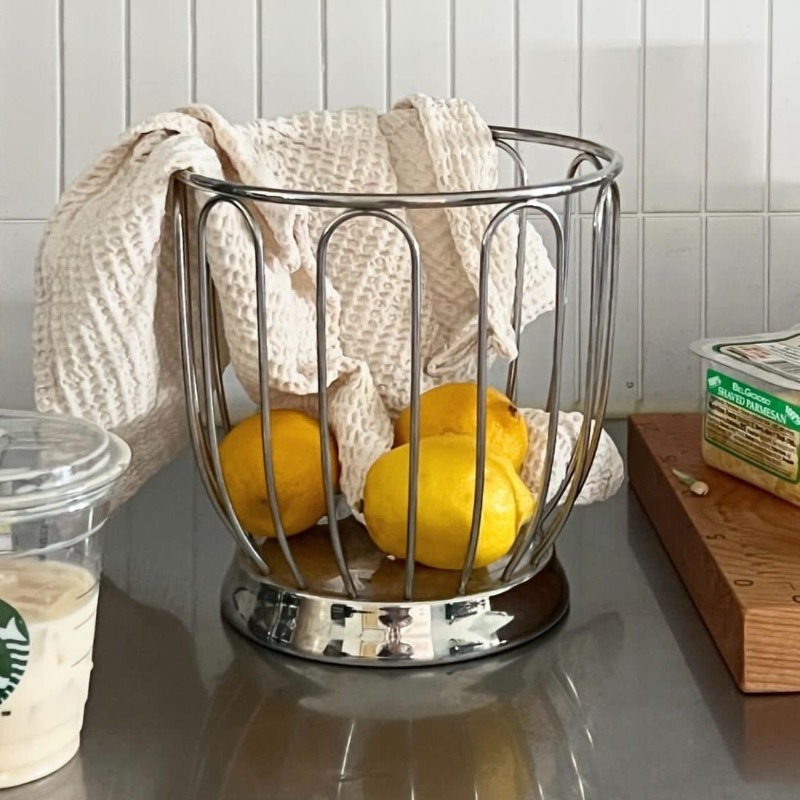 Food Storage In Restaurant - Minimalist Meyve Sepeti 304 Paslanmaz Çelik