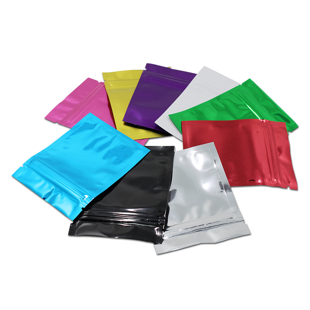 Food Storage In Mylar Bags - Perakende 100 adet/grup 12 renkli Zip