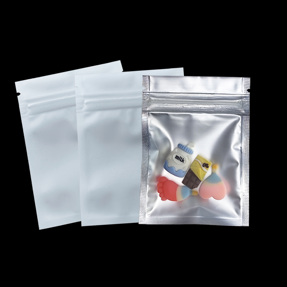 Food Storage In Mylar Bags - 100 adet/grup Mat Şeffaf Zip Kilit