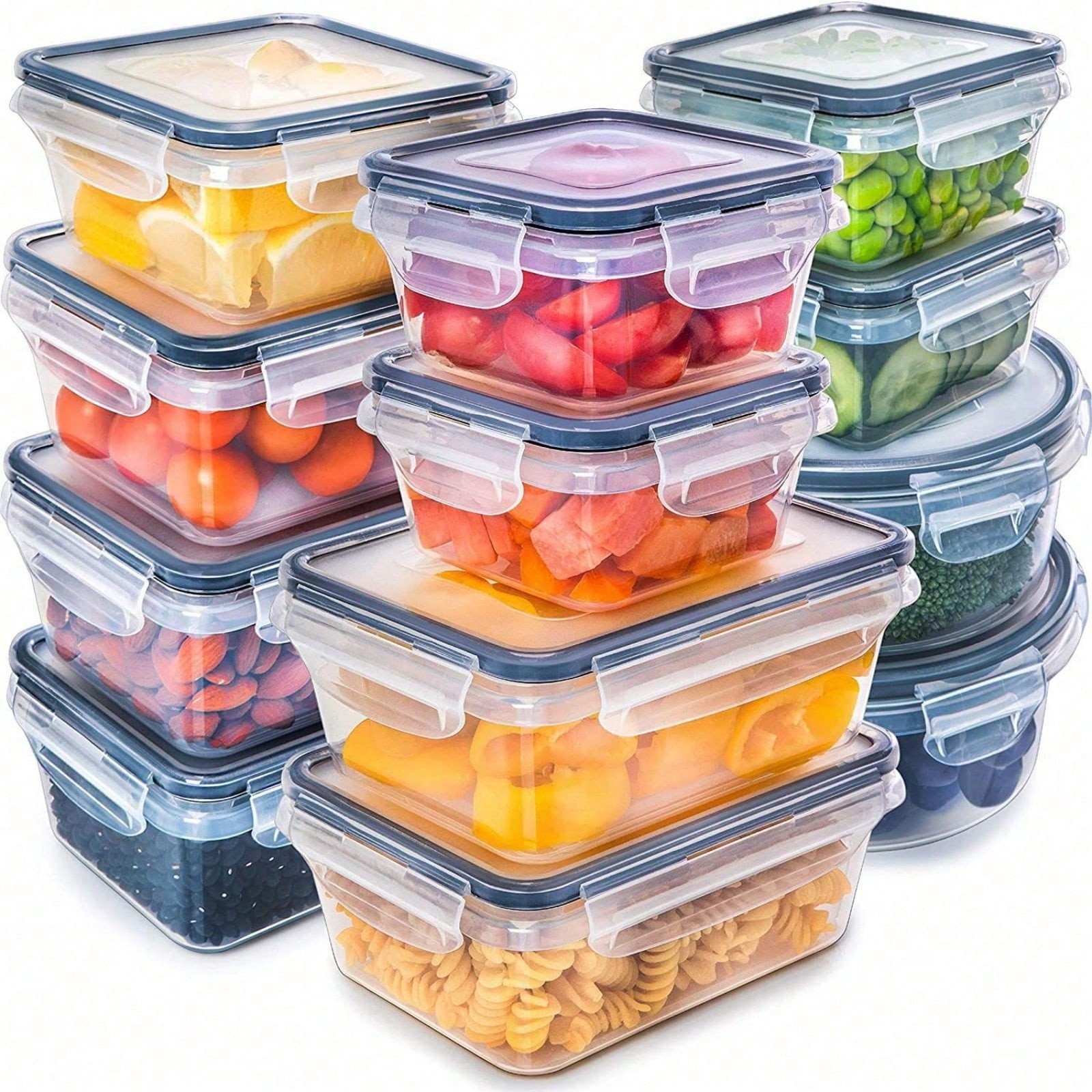 Food Storage Freezer - 12 Plastik Mühürlü Gıda Saklama Kutusu,