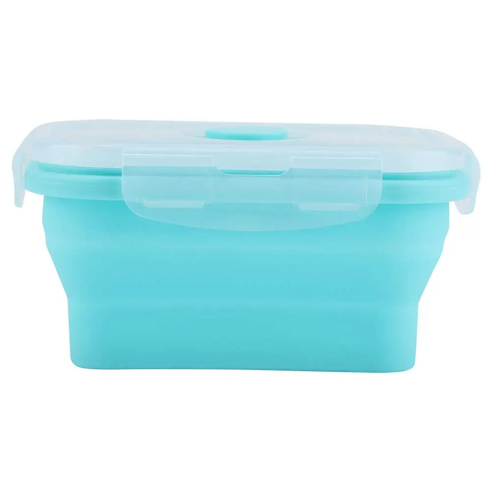 Food Storage Tupperware - 4 boyutları Katlanabilir Silikon Gıda Kabı