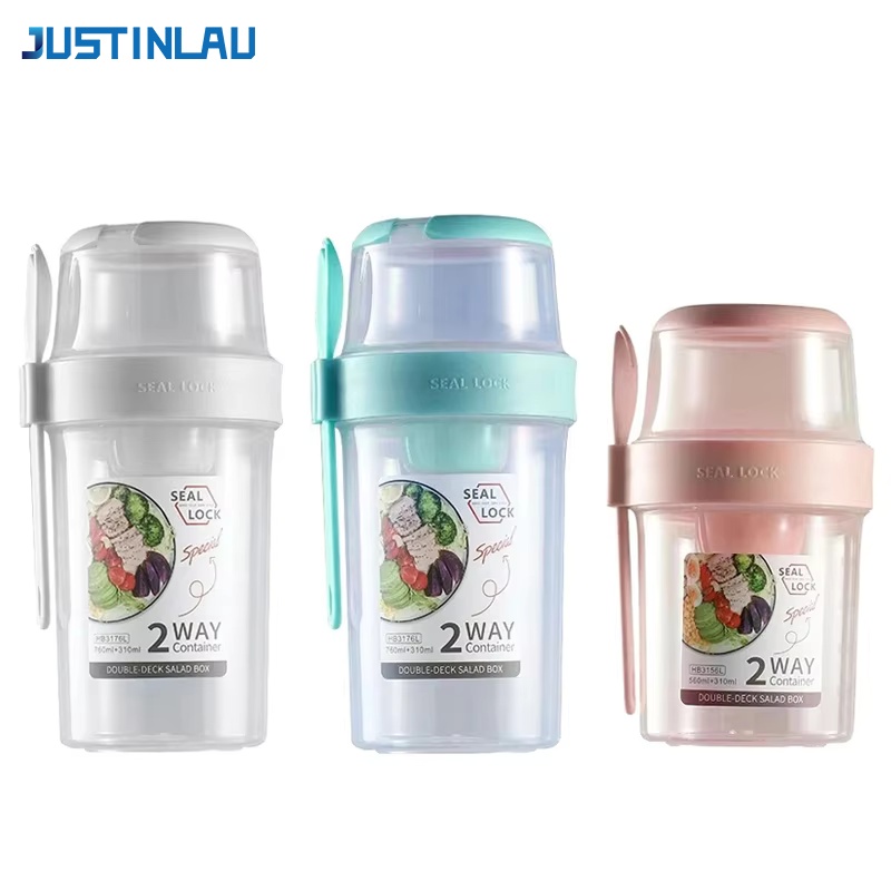 Food Storage Tupperware - JUSTINLAU Taşınabilir Spor Ağırlık Azaltıcı Salata