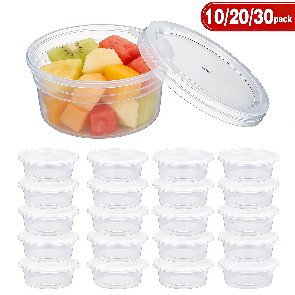 Food Storage Boxes With Lids - 10/20/40'lı Paket Küçük Slime Kapları Kapaklı,