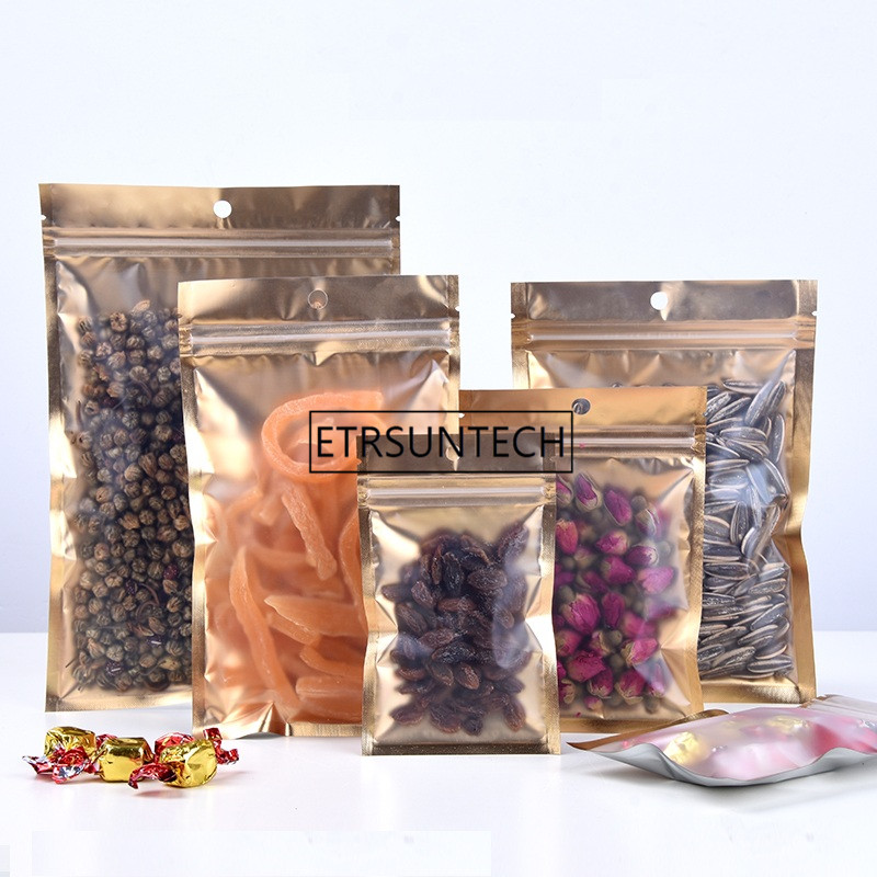 Food Storage In Mylar Bags - 1000 adet 10 boyutu iç altın