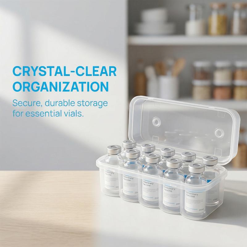 Food Storage Equipment - Mikrotüp Saklama Kutusu 20ML 10 Yuvalı