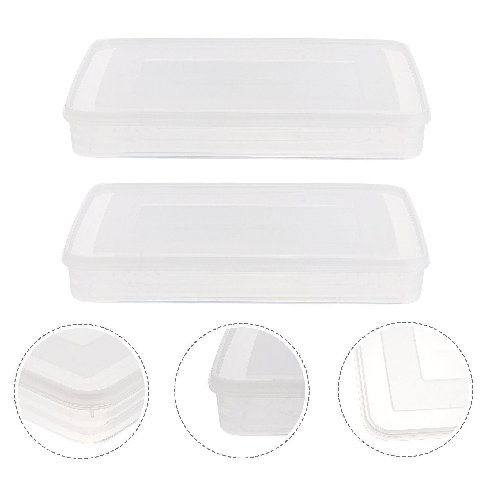 Food Storage Freezer - 2 Adet Buzdolabı Mantı Saklama Kutusu,