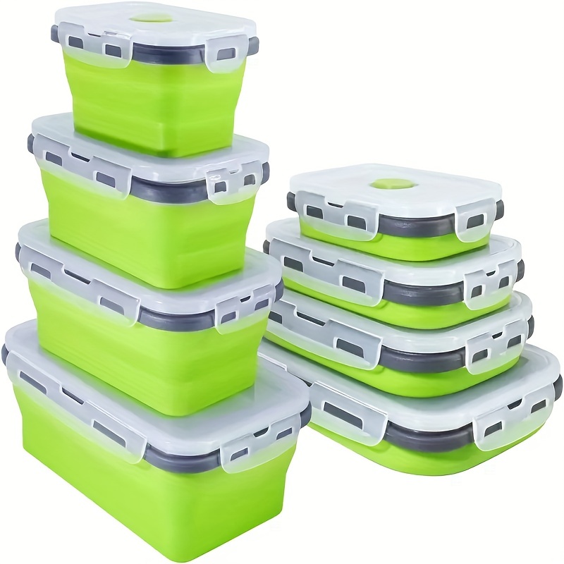 Food Storage Tupperware - 1/4 adet Katlanabilir Silikon Gıda Saklama