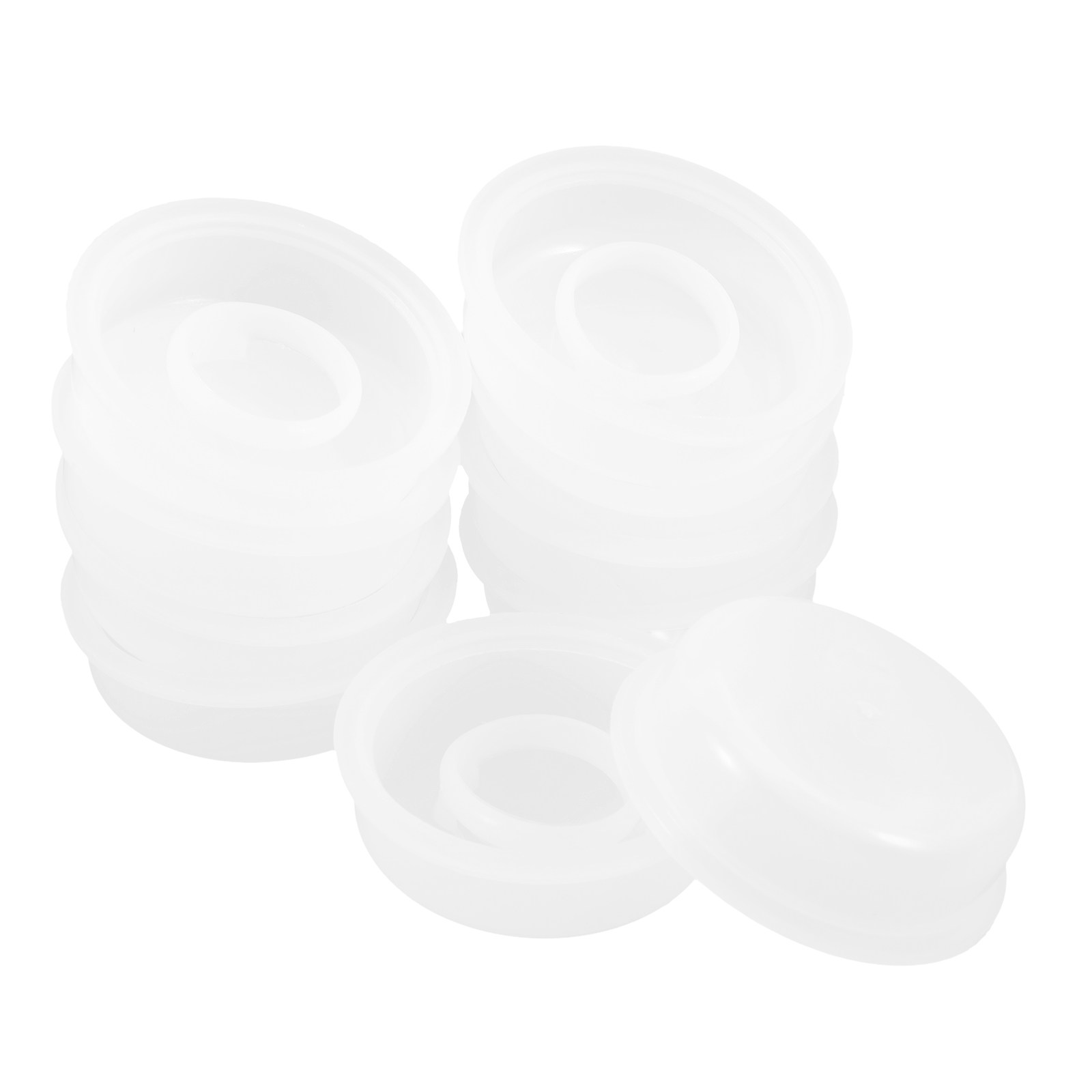 Food Storage With Lids - 10 Adet Plastik Kimyasal Kova Kapağı