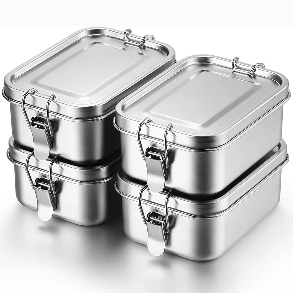 Food Storage Metal Box - Paslanmaz Çelik Bento Kutusu Metal Öğle