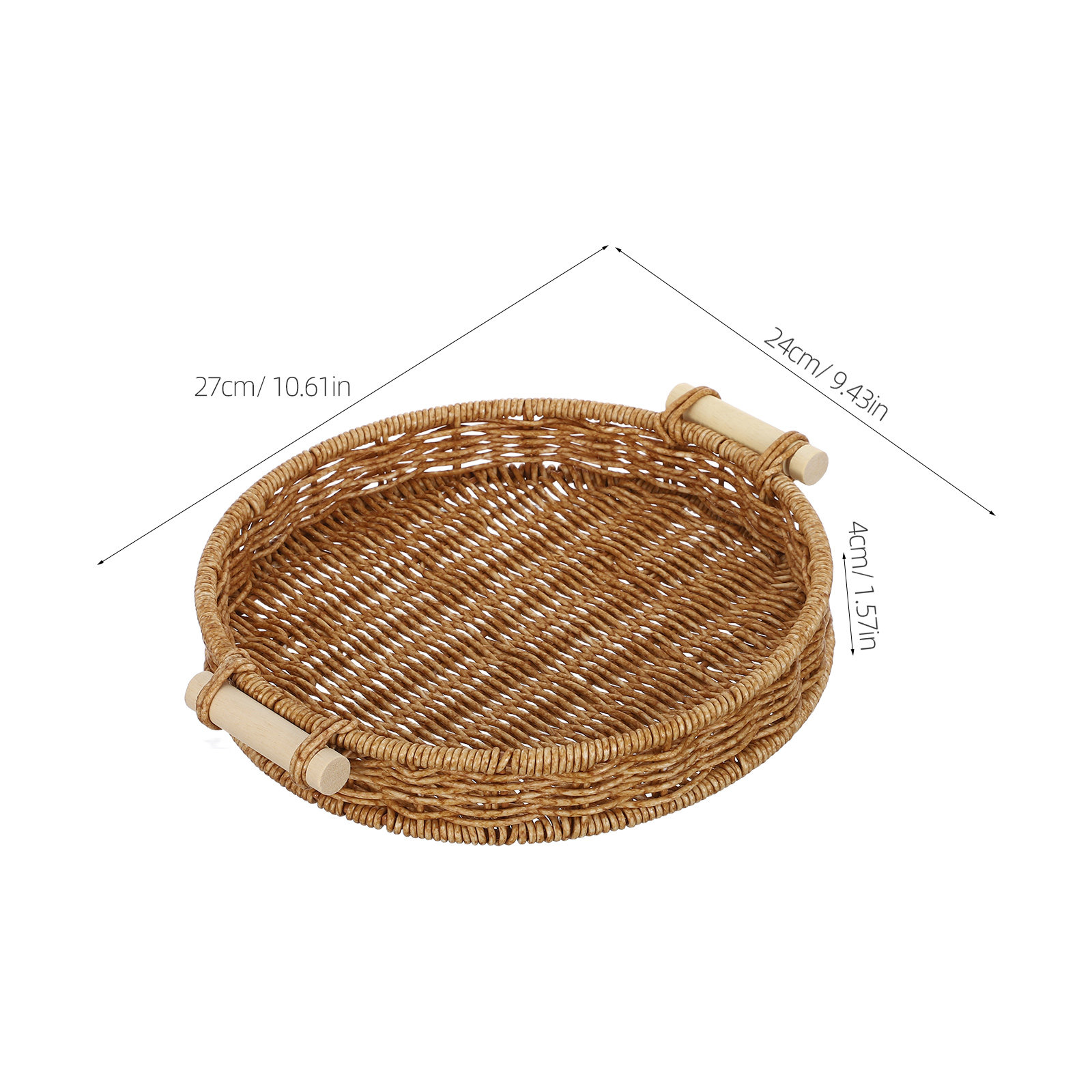 İmitasyon Rattan Ekmek Sepeti  - Storage Food Tray incelemesi ve fiyatı