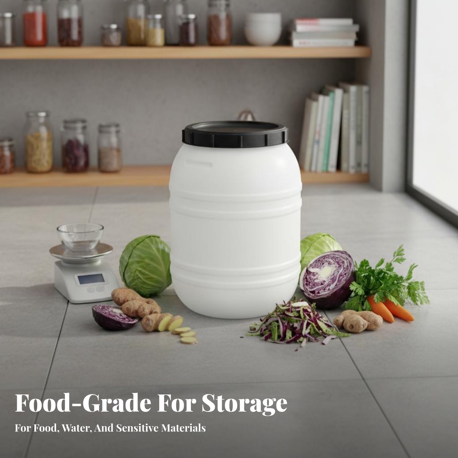Gıda Sınıfı Plastik Varil Hava - Food Storage With Lids incelemesi ve fiyatı