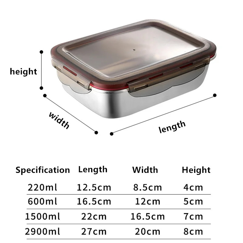 304 Paslanmaz Çelik Gıda Öğle  - Food Storage Tupperware incelemesi ve fiyatı