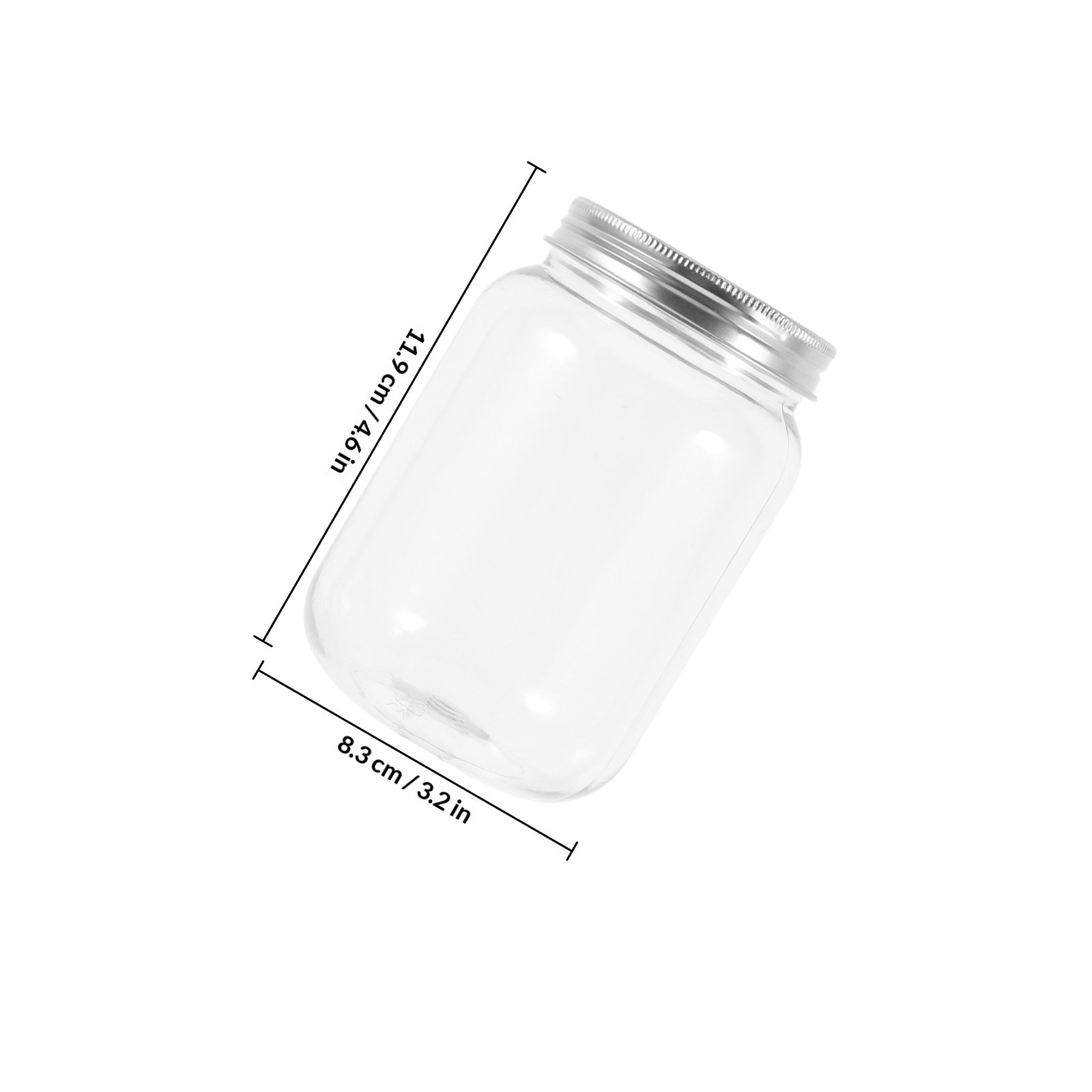 4 adet şeffaf plastik kavanozl - Food Storage With Lids incelemesi ve fiyatı