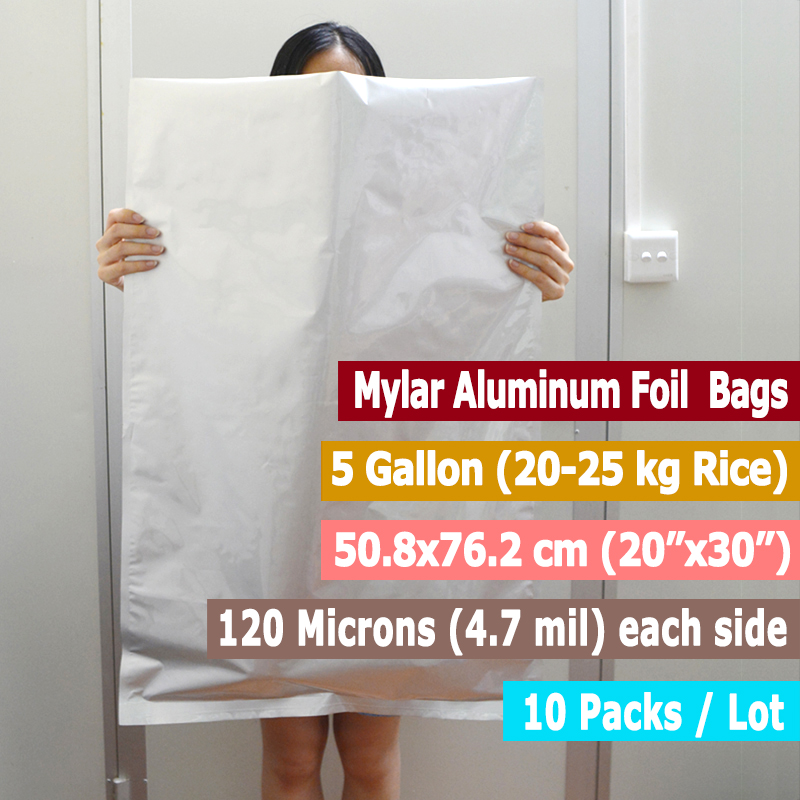 10 Paket 5 Galon Mylar Çanta G - Food Storage In Mylar Bags incelemesi ve fiyatı