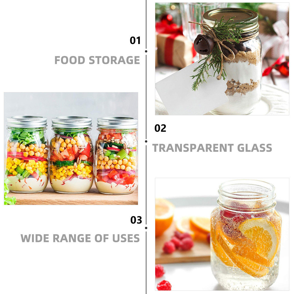 6 adet şeffaf yuvarlak cam kav - Food Storage With Lids incelemesi ve fiyatı