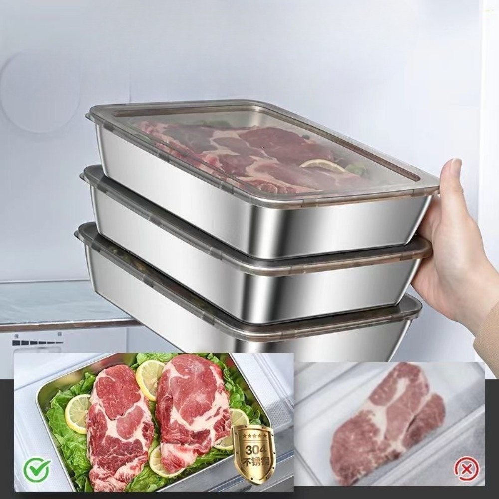 Gıda Sınıfı Paslanmaz Çelik Ka - Food Storage Boxes With Lids incelemesi ve fiyatı