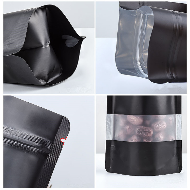 100 adet Stand-up mat siyah al - Food Storage Zipper incelemesi ve fiyatı