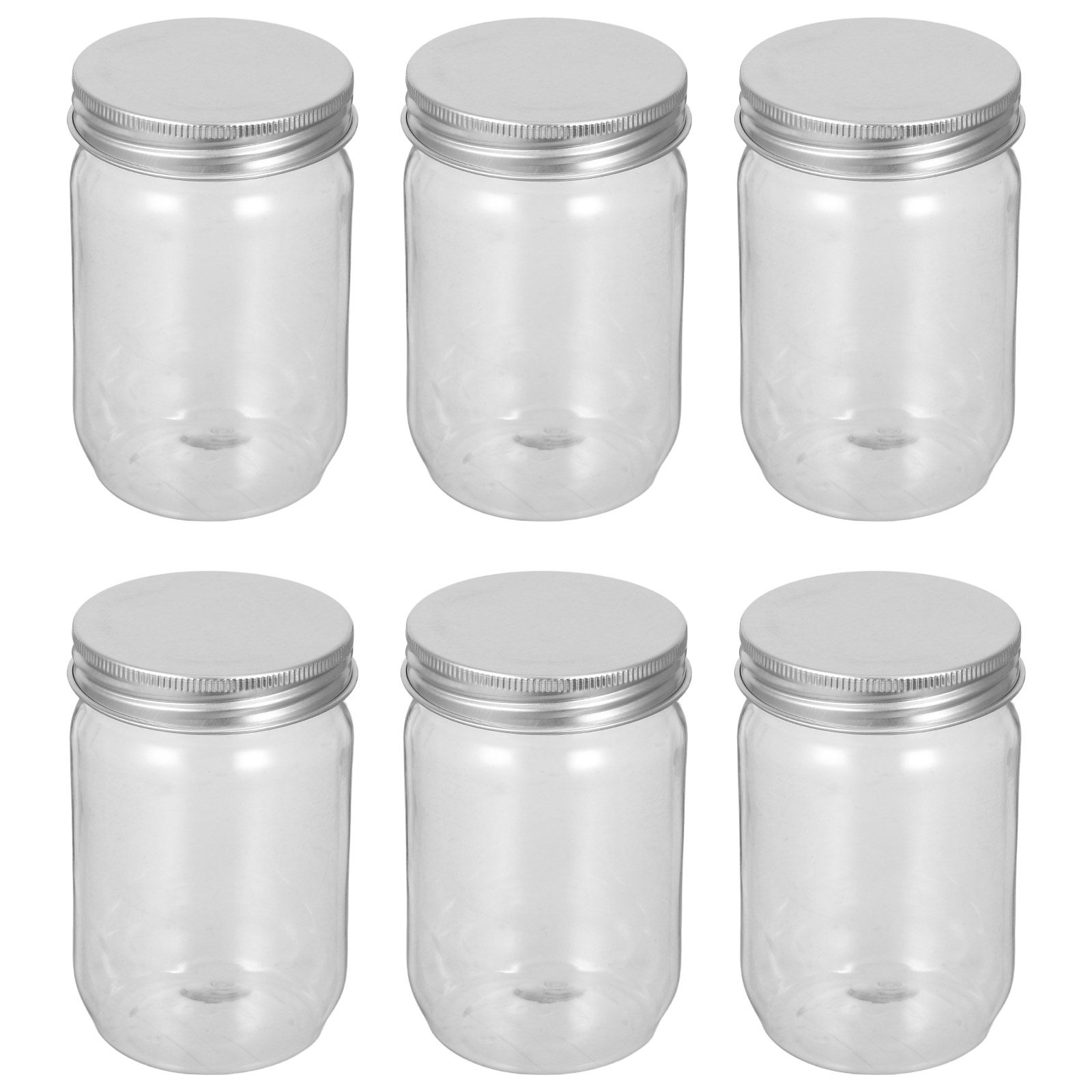 6 adet şeffaf plastik Mason ka - Food Storage With Lids incelemesi ve fiyatı